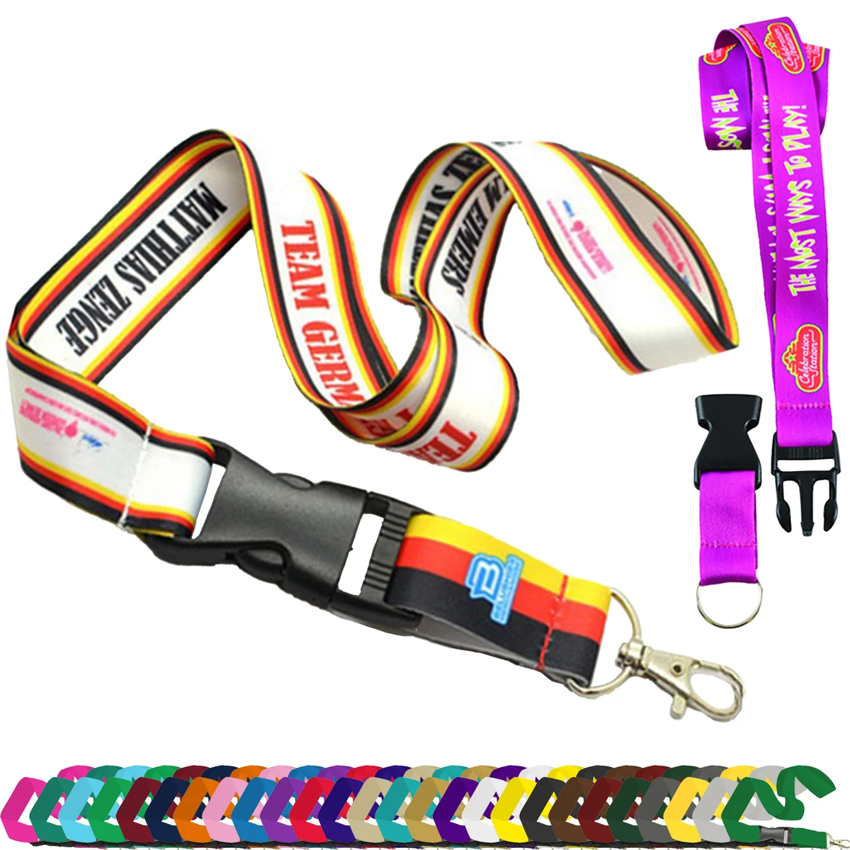 5/8" Dye Sublimation Lanyards with Buckle Release 1