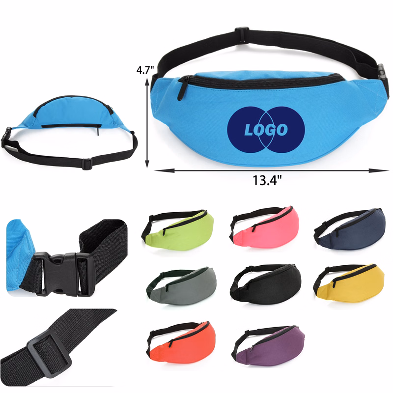 MOQ 50 PCS Versatile Outdoor Sports Canvas Waist Bag