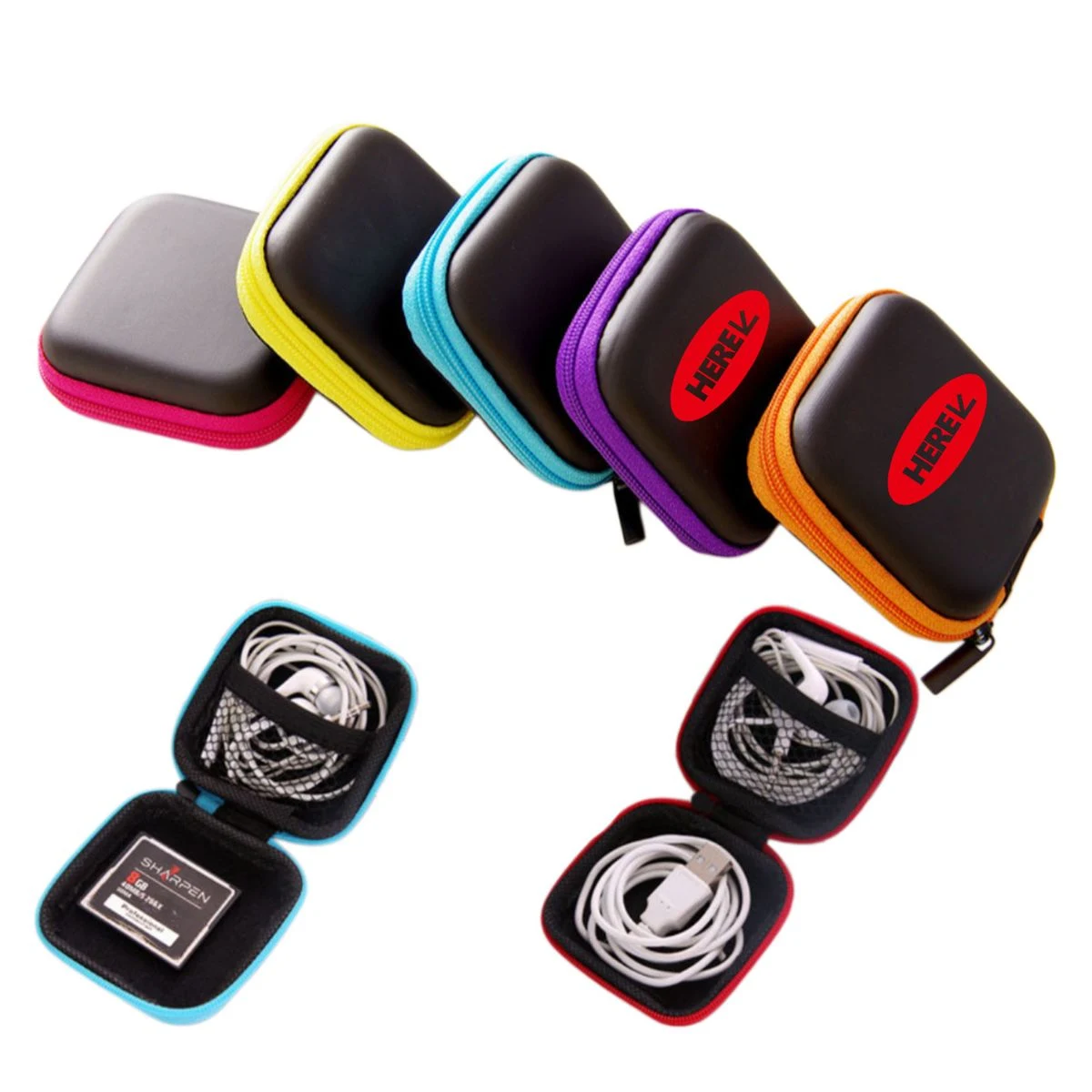 MOQ 20 Cable & Earphone Storage Case 1