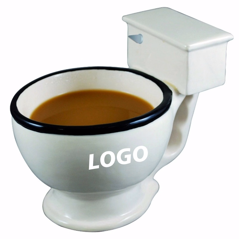 Custom 9.5 oz Ceramic Funny Toilet Mug