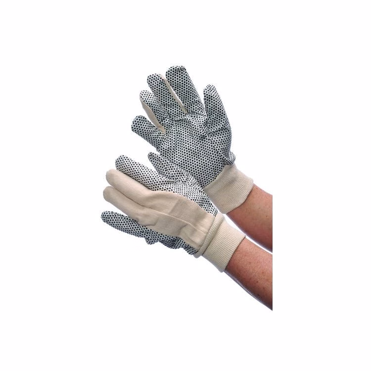 Men's Canvas Gloves - Black Dots 9 oz