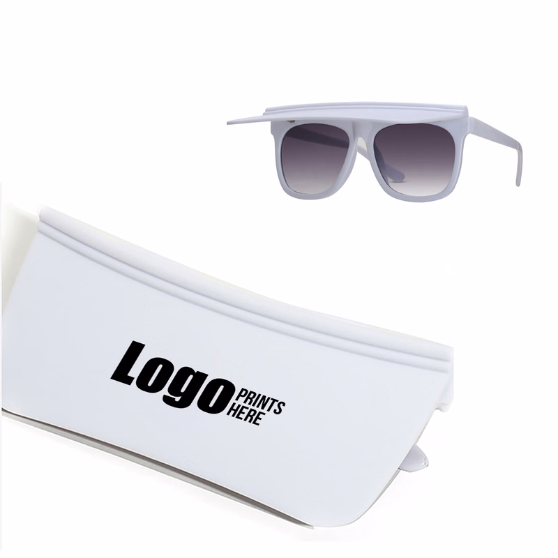 Sunglasses With Foldable Visor Attached
