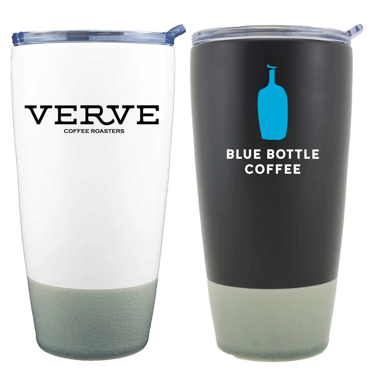 Newport 12oz Two-toned Ceramic Tumbler with Lid Black 1