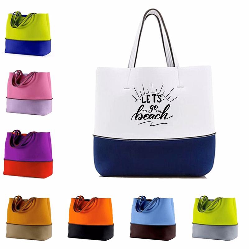 Neoprene Tote Bag with Zippered Pocket