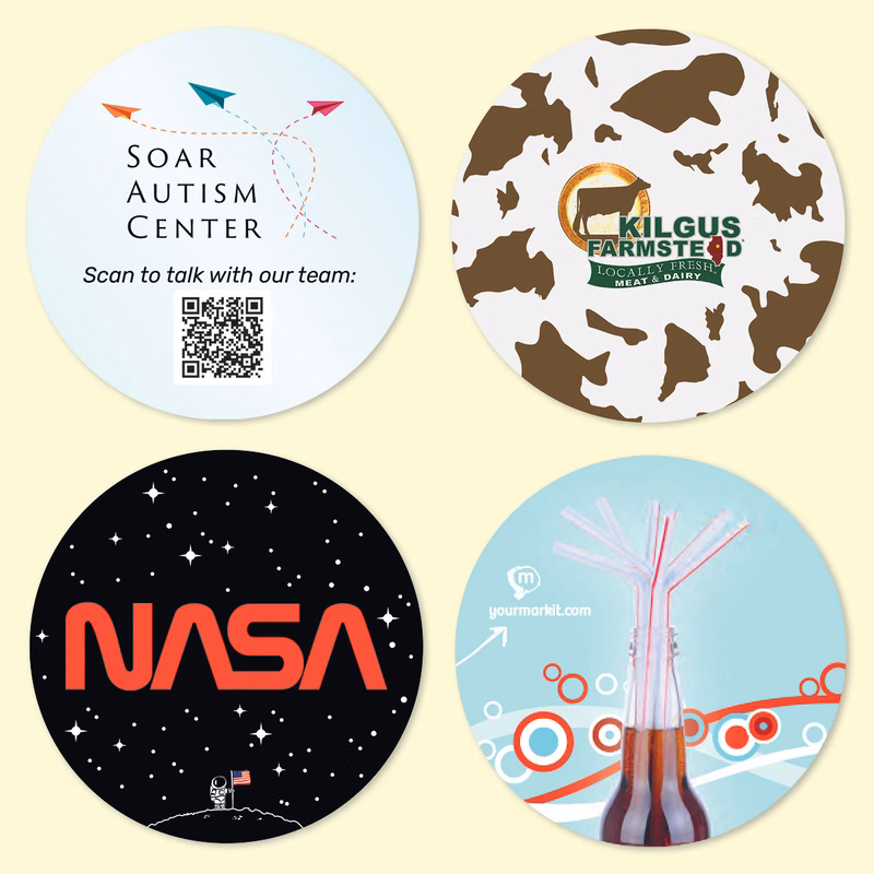 Origin'L Fabric 3.6"Round x1/16" Drink Coaster