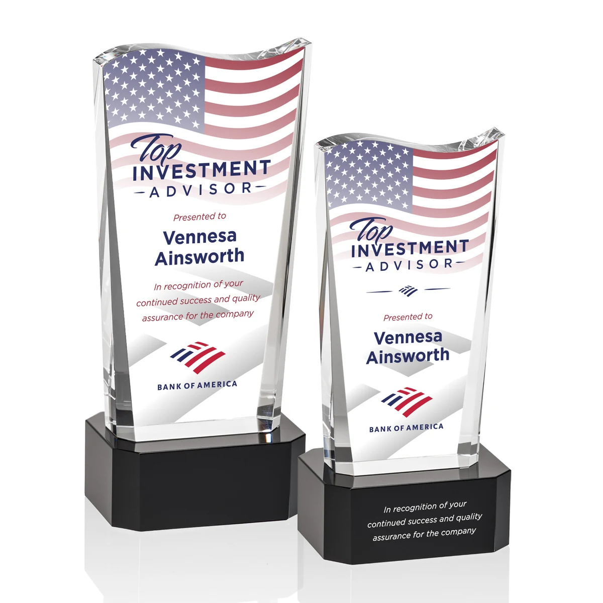 Violetta VividPrint™ Award on Base - Black 1