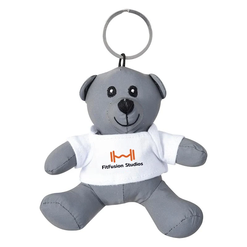 Mini Reflective Bear Key Tag 1