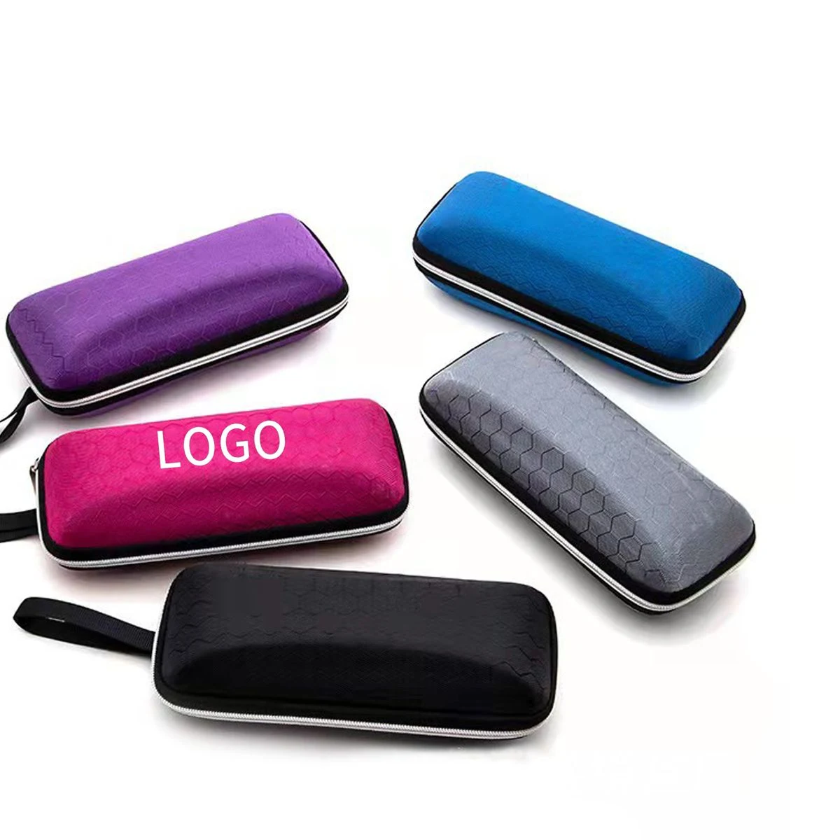 Honeycomb Zipper Glasses Case 1