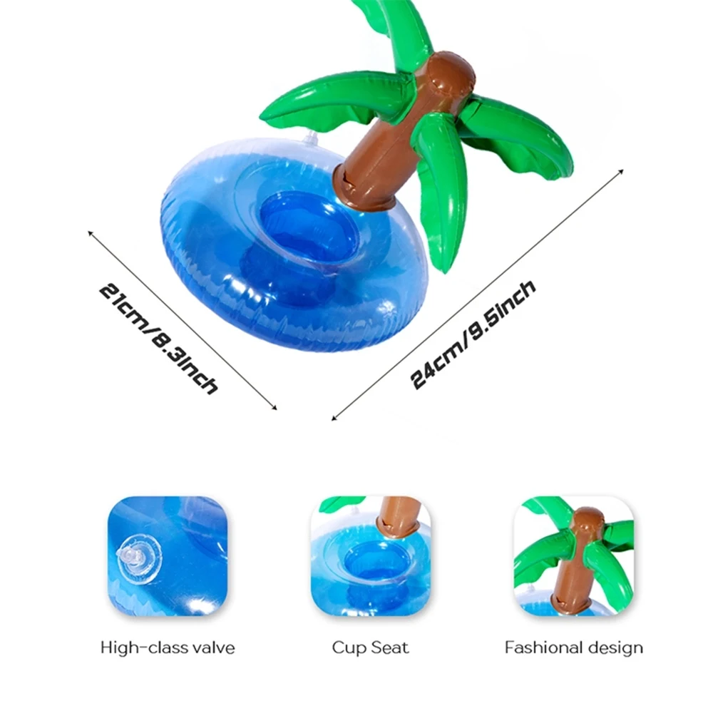 Inflatable Palm Tree Floating Drink Holders 1
