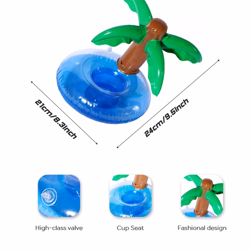 Inflatable Palm Tree Floating Drink Holders