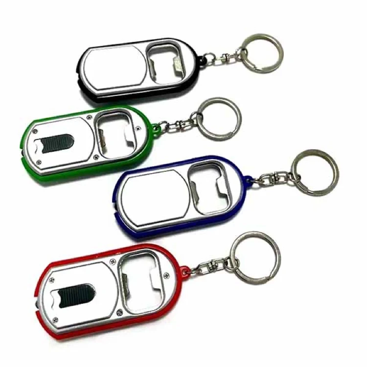 3 In 1 Bottle Opener Led Light Keychain 1