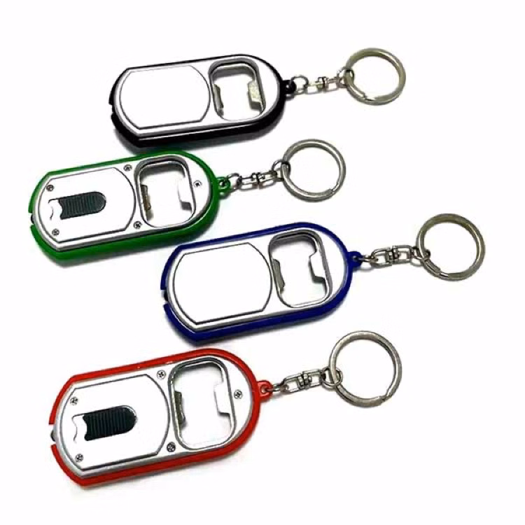 3 In 1 Bottle Opener Led Light Keychain