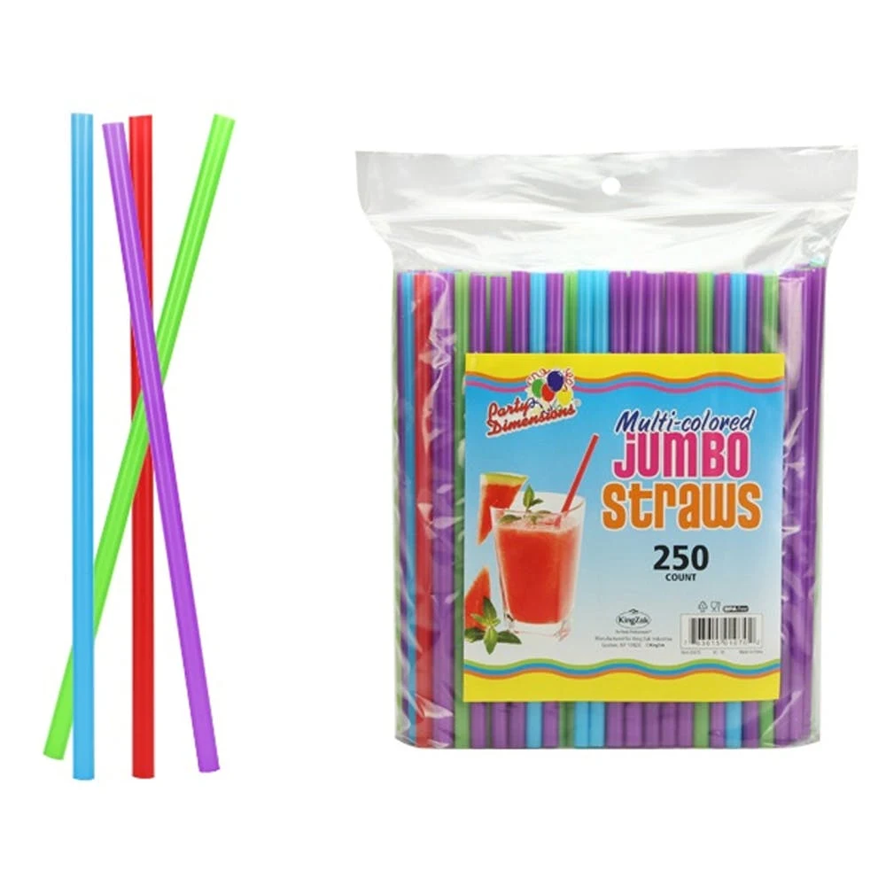 Jumbo Straws - Multi-Colored 250-Packs 1