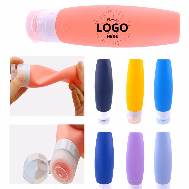 Reusable Food Grade 3oz Refillable Travel Grooming Bottle