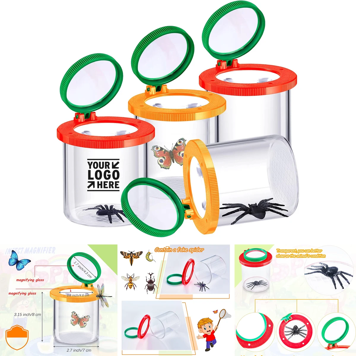 Bug Viewer Jar Magnifier Backyard Explorer Insect Catcher Science Kit for Kids Critter Cage Box 1