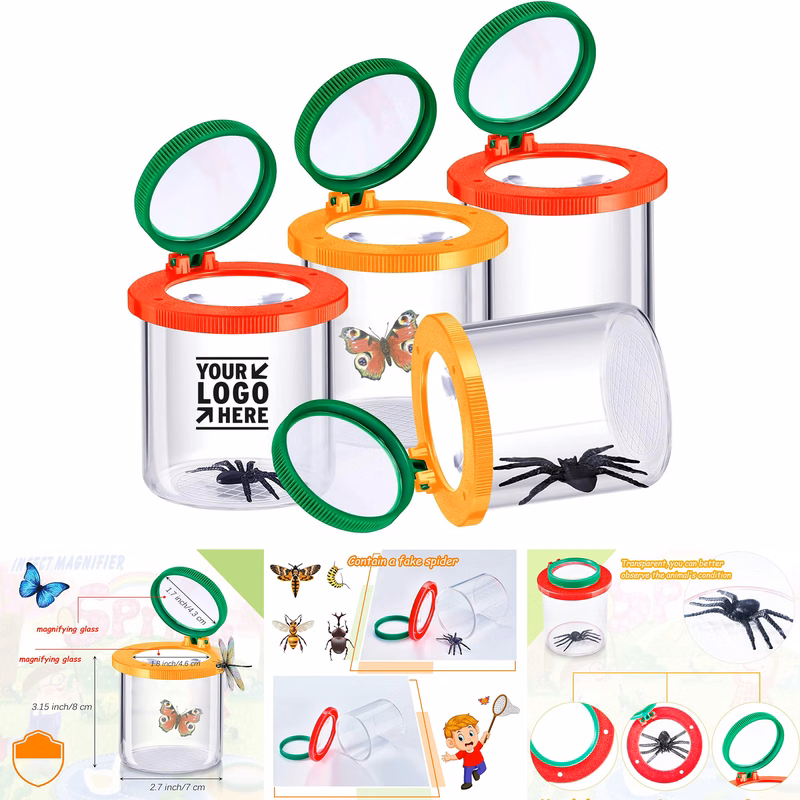 Bug Viewer Jar Magnifier Backyard Explorer Insect Catcher Science Kit for Kids Critter Cage Box
