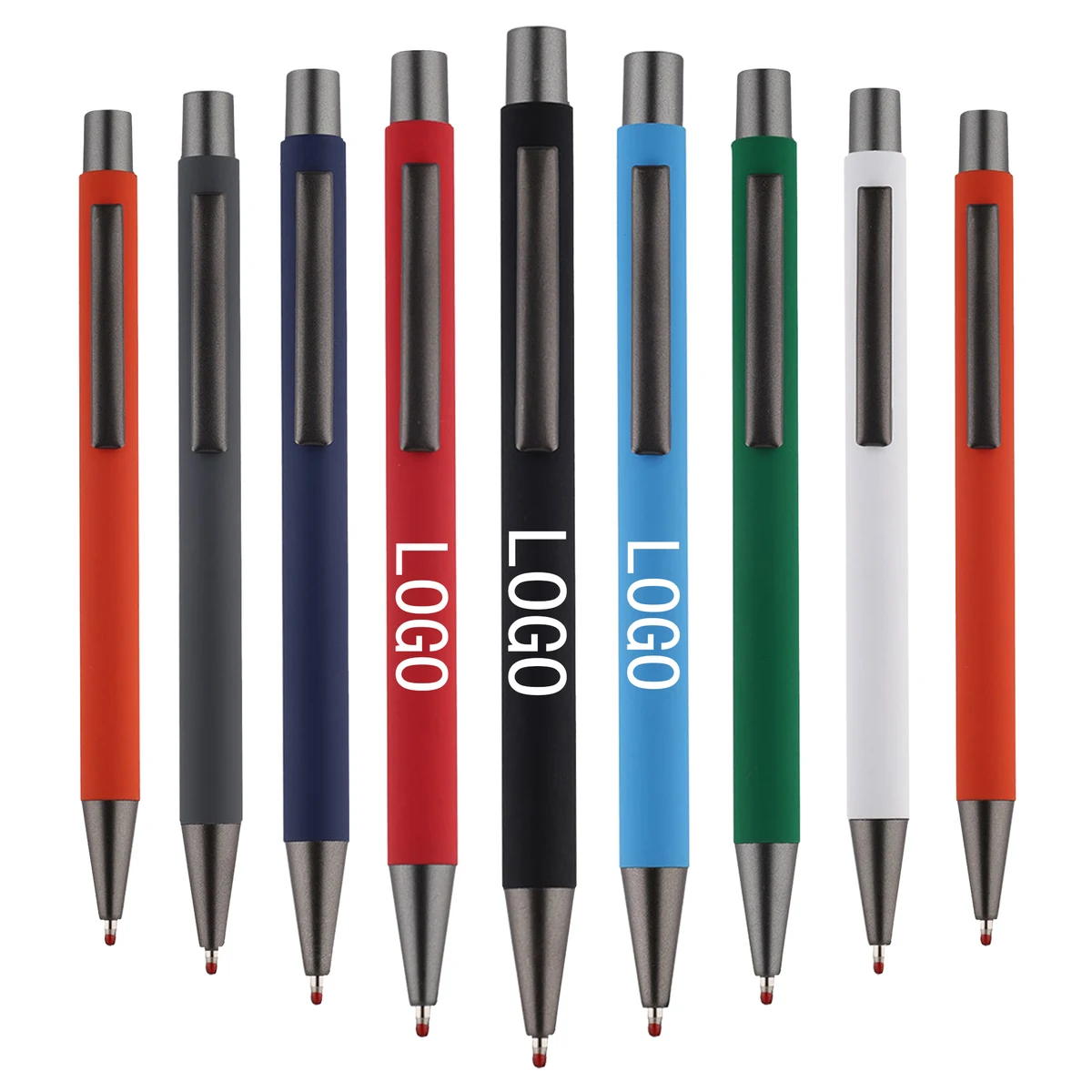 Metal Spray Aluminum Stick Ballpoint Pen 1