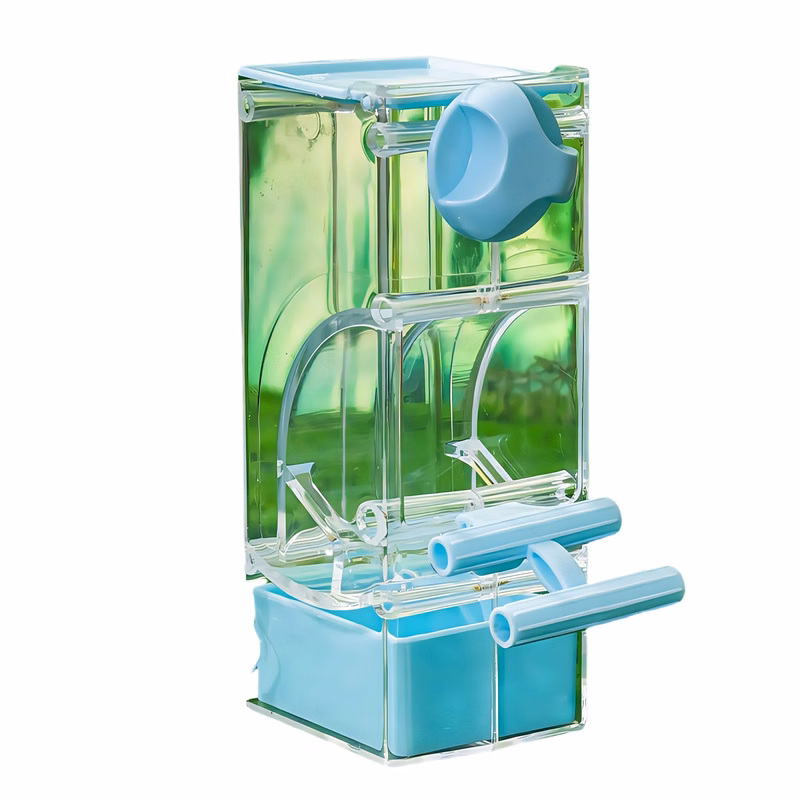 Parrot Bird Feeder Anti-Spill Automatic Dispenser Hanging Food Container