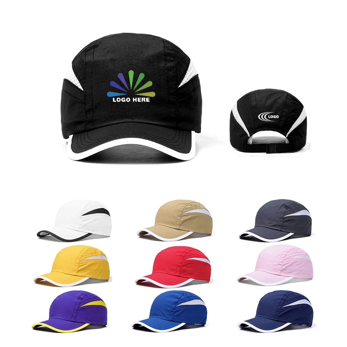 Nylon Quick-dry Mesh Baseball Cap MOQ 10PCS 1