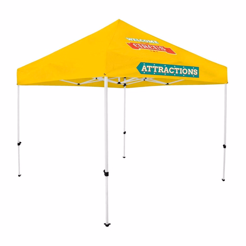 24-Hour Quick Ship Economy 10' Tent Kit (Full-Color Imprint, 2 Locations)