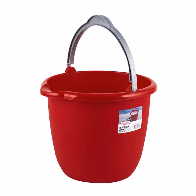 Sterilite Bucket with Handle Red 10qt