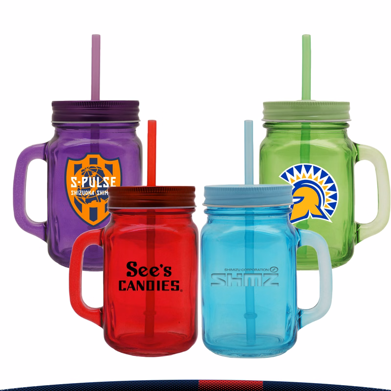 15 oz. Water Jars With Straw