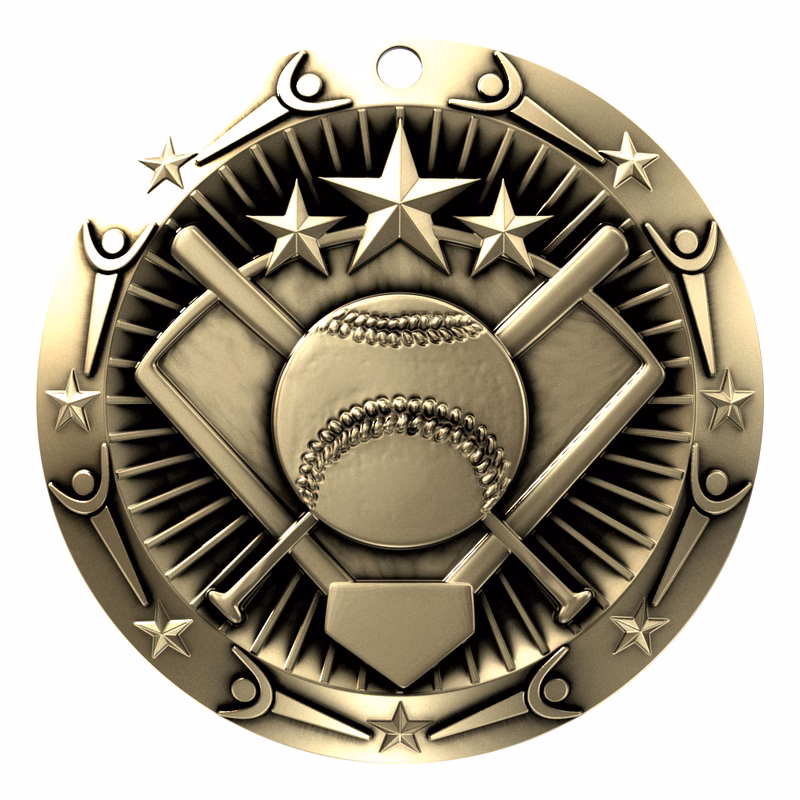 Softball World Class Medallion (3")