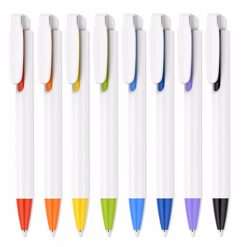 White Retractable Pen