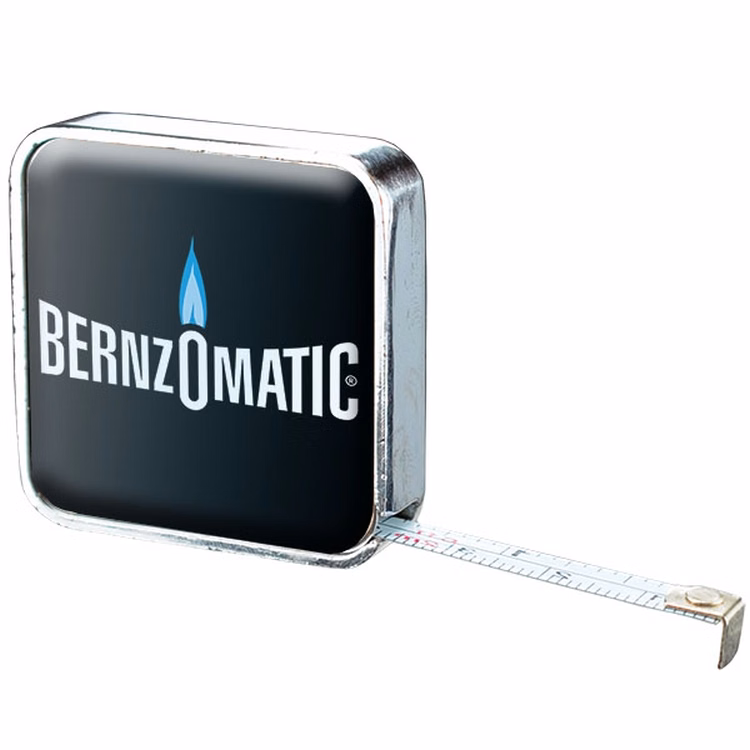 Chrome Metal Case Tape Measure W/Two Sided Four Color Process Imprint