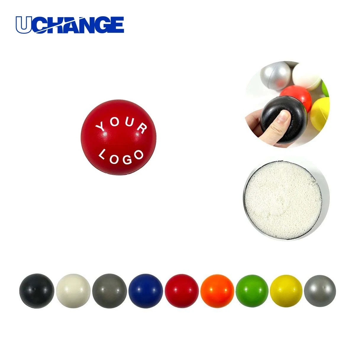 Round Stress Ball Squeeze Toy for Wellness 1