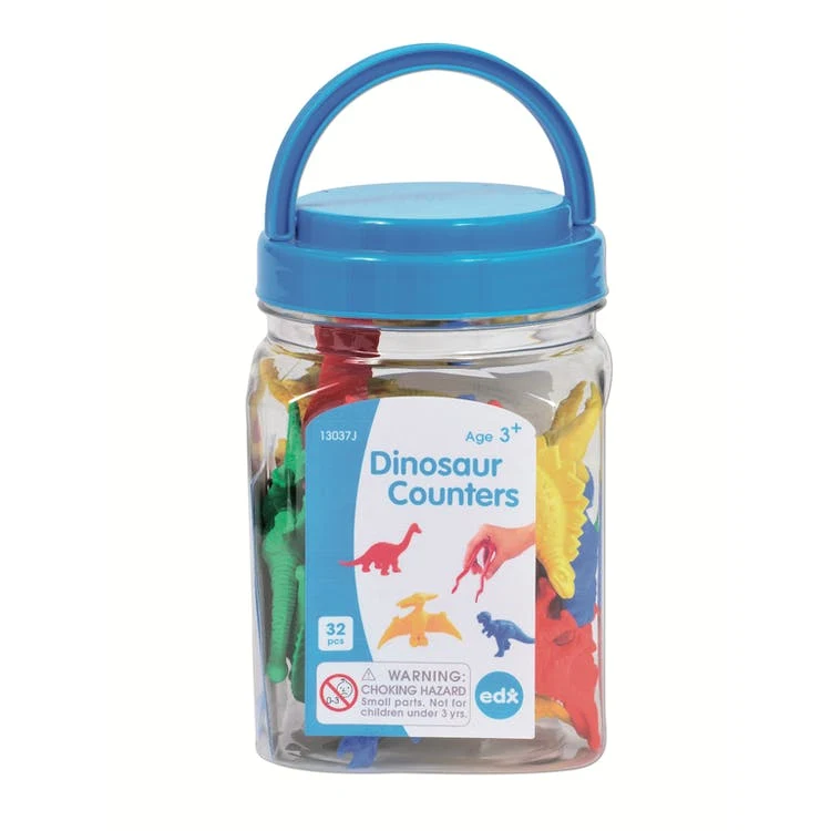 Dinosaur Counters - Mini Jar 32 Pack 1
