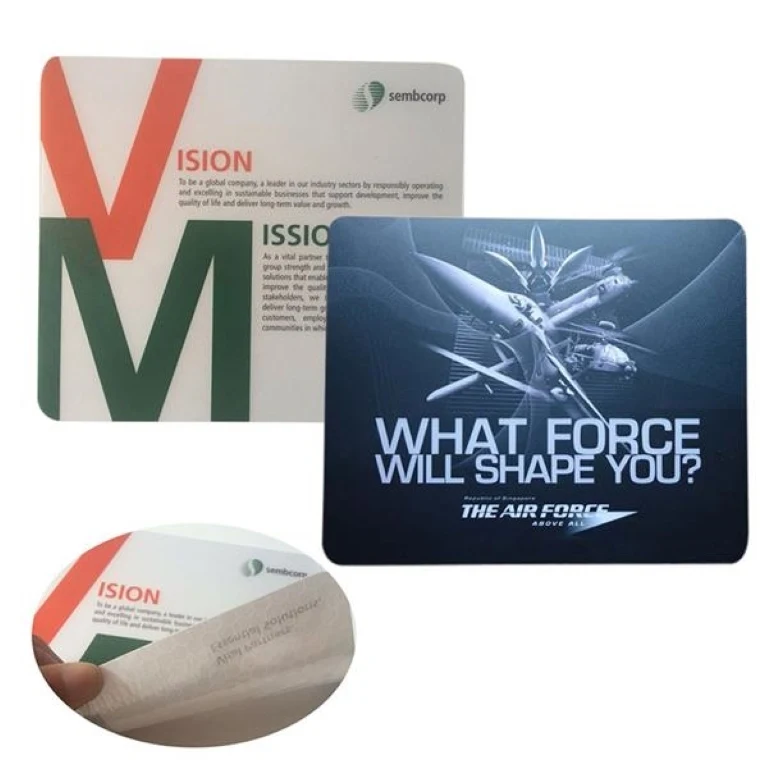 Full Color PVC Removable Glue Mouse Pads 1