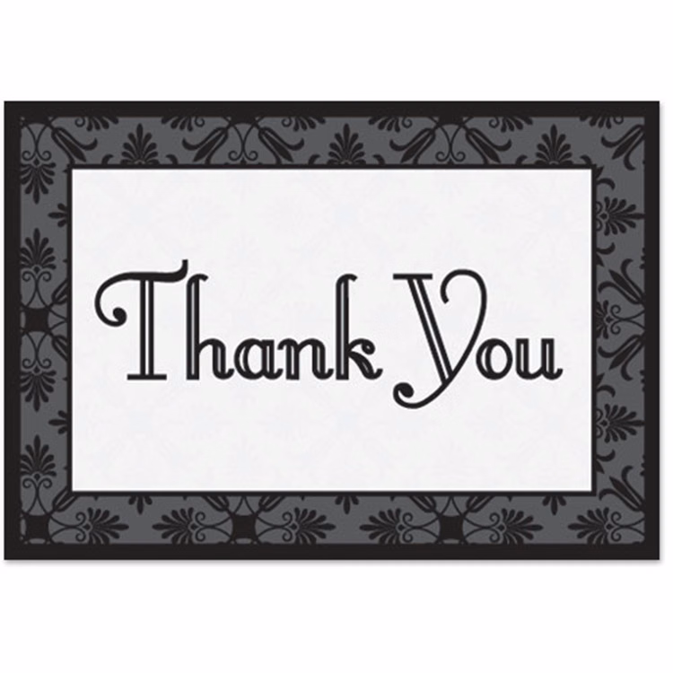 Decorative Thank You Card