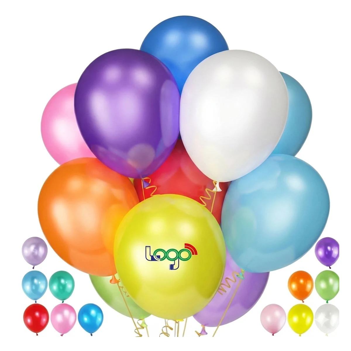 Customizable 10" Round Latex Balloon for Celebrations 1