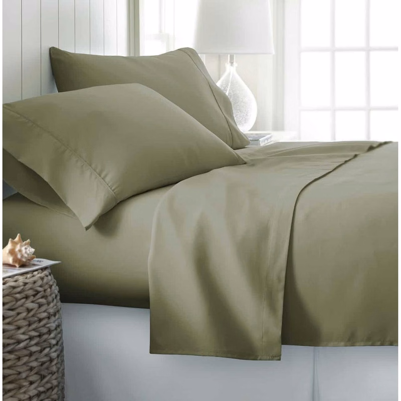 Microfiber Bed Sheets - Sage Twin 3 Piece Set