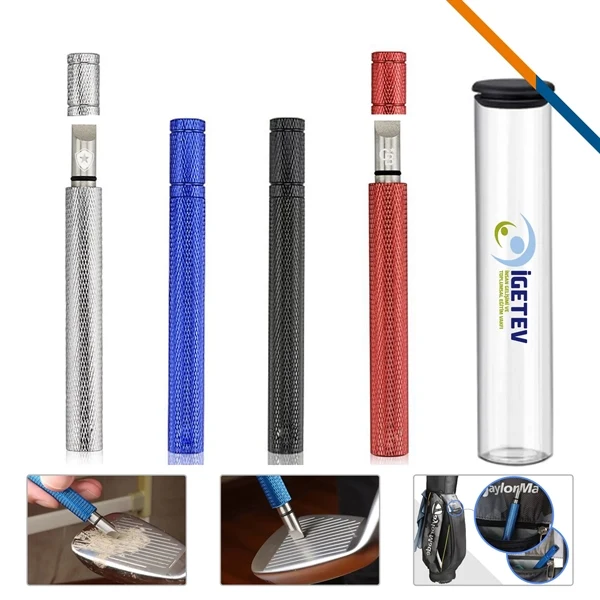 Custom Stainless Steel Golf Club Cleaning Tool — Corporate Course Giveaway 1
