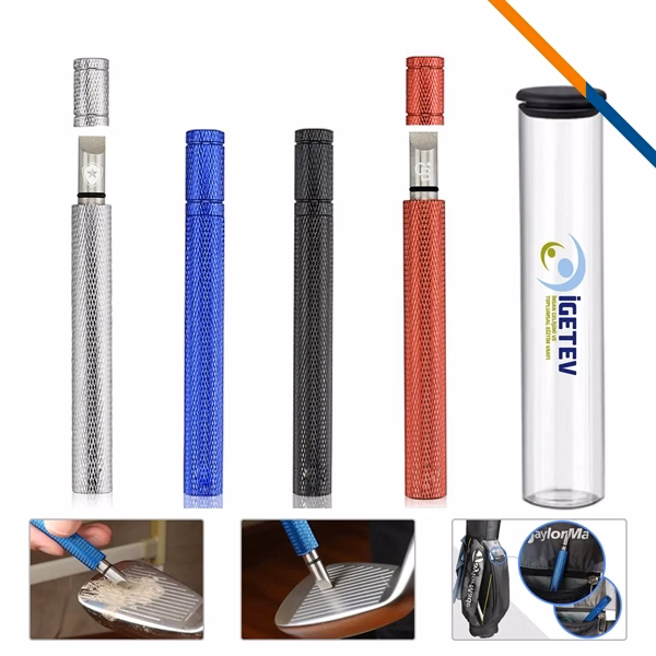 Custom Stainless Steel Golf Club Cleaning Tool — Corporate Course Giveaway