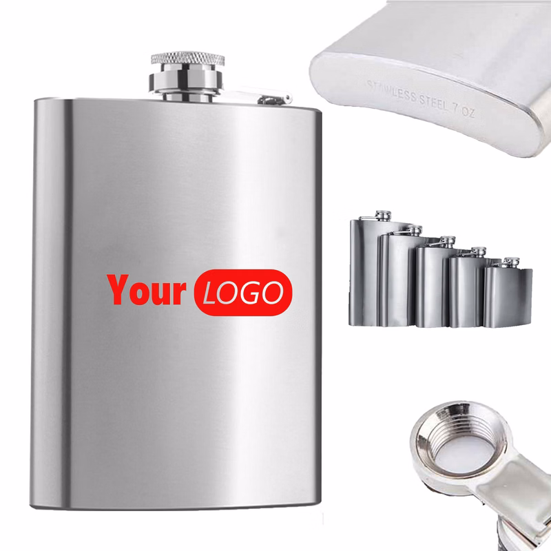 MOQ 20 8oz Anti-Leak Liquor Bottle