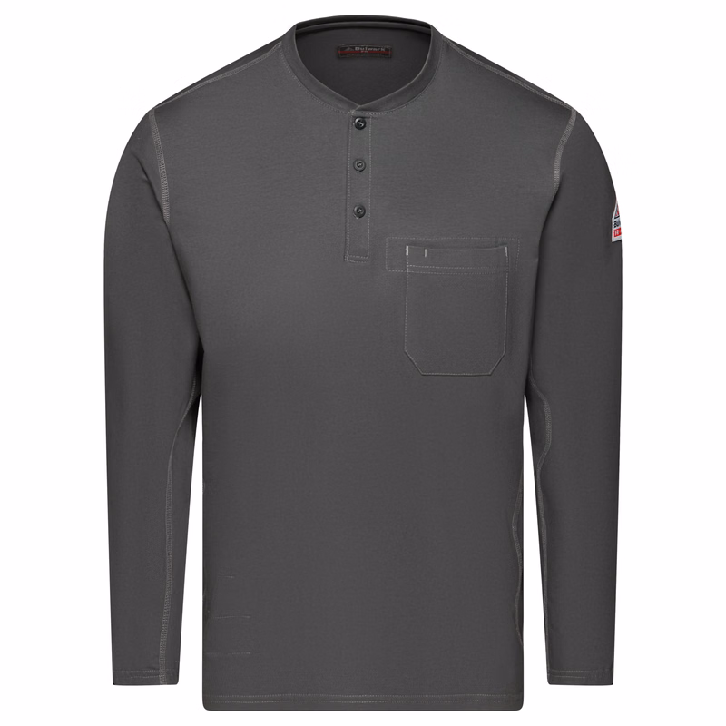 Bulwark® Men's Flex Knit Industrial Henley