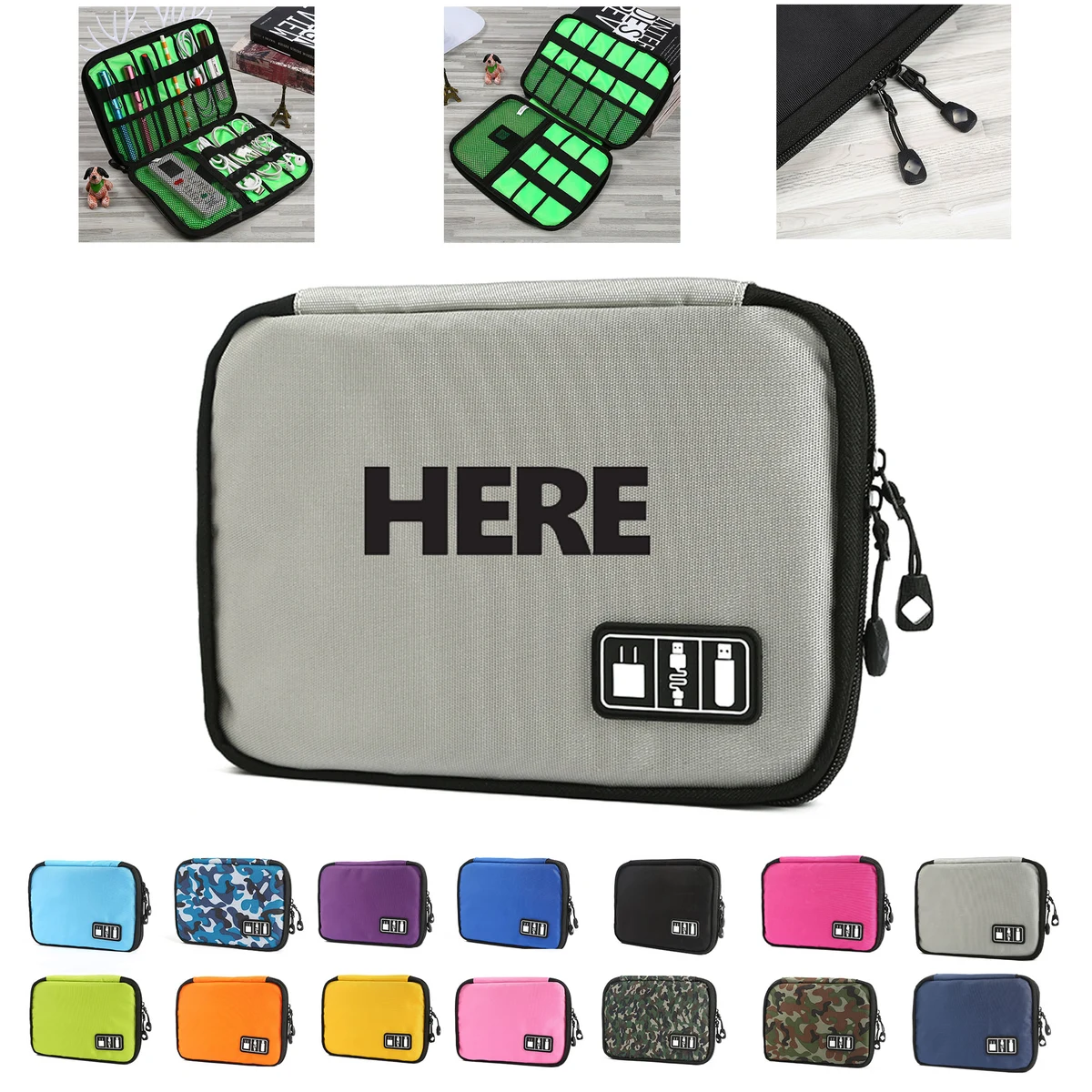 Cell Phone Data Cable Organizer Bag 1