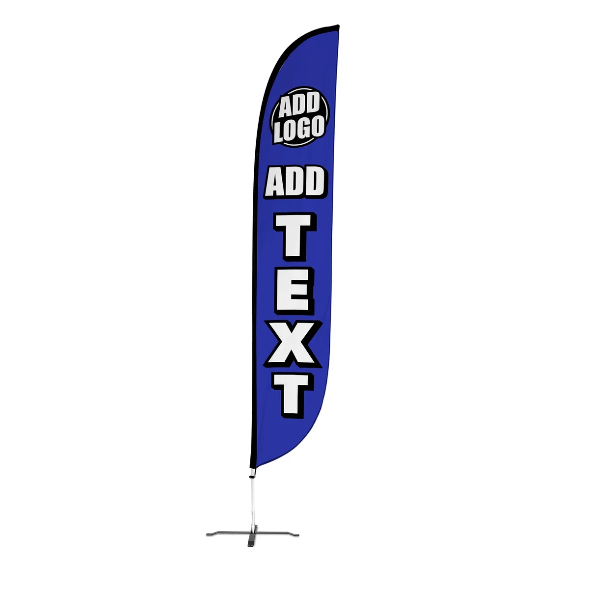 Custom 14ft Feather Flag w/ X-Stand Pole Set 1