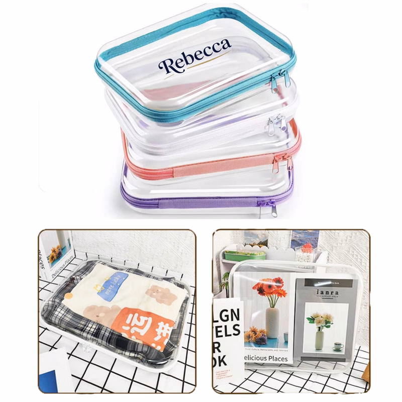 Customized transparent waterproof makeup bag