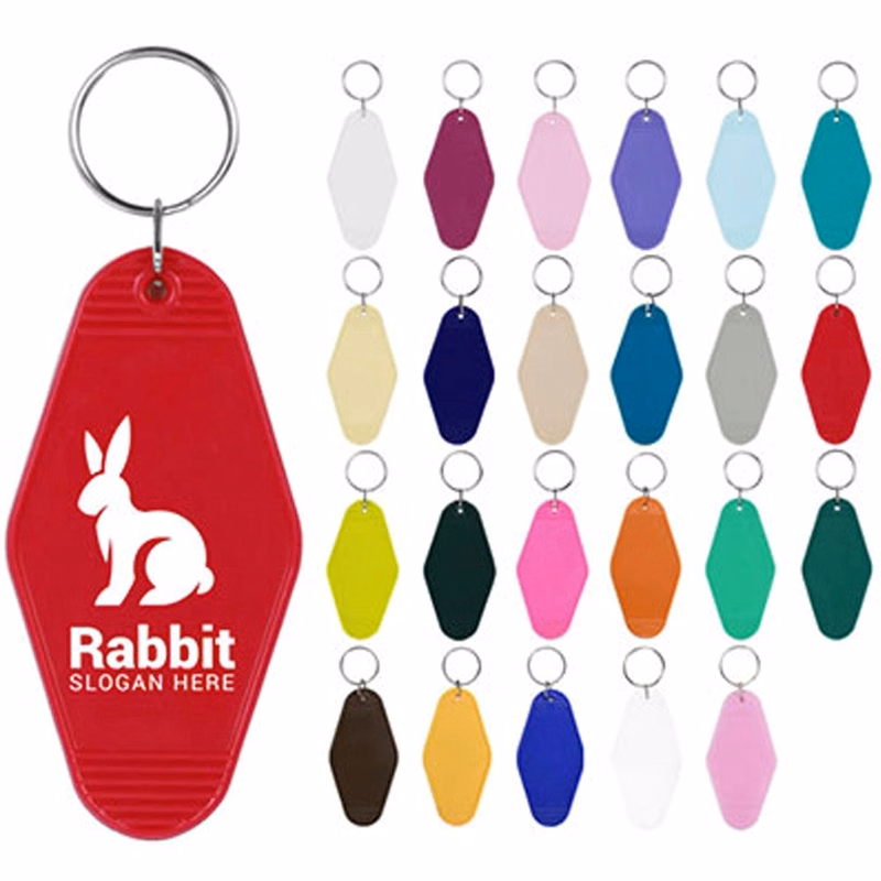Vintage Style Motel Keychain Key Tag 3.5"