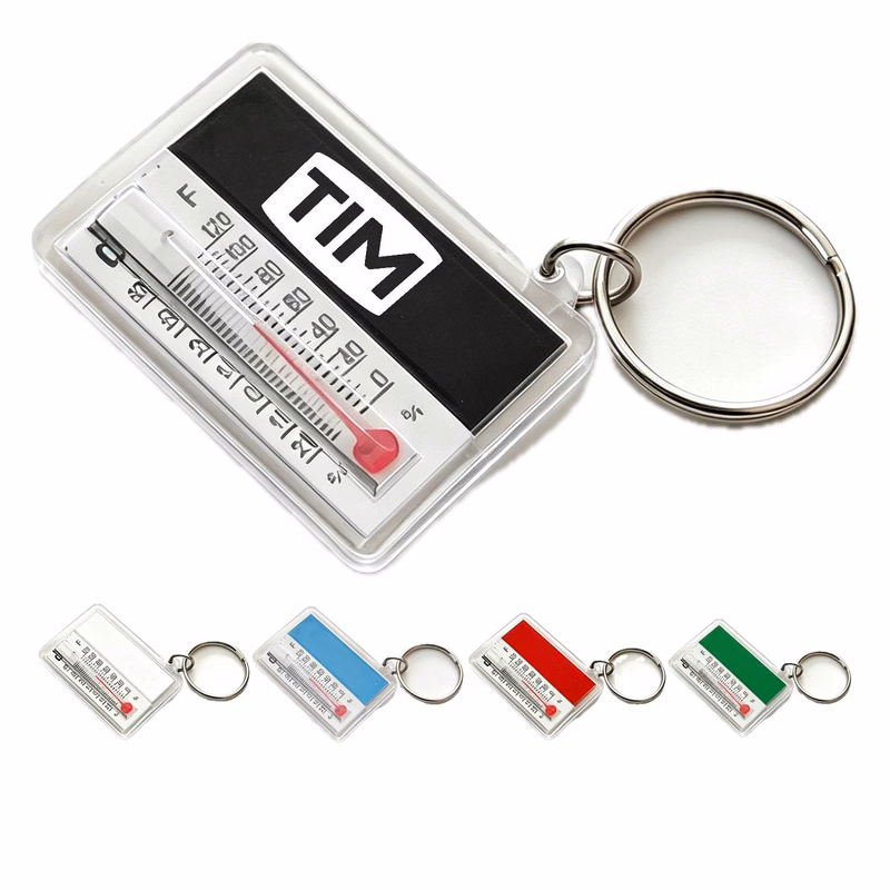 Rectangular Thermometer Keychain