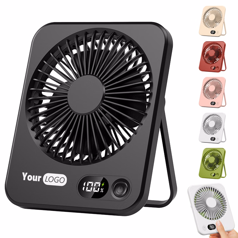 Plastic Ultra Thin Folding Handheld Desktop Fan