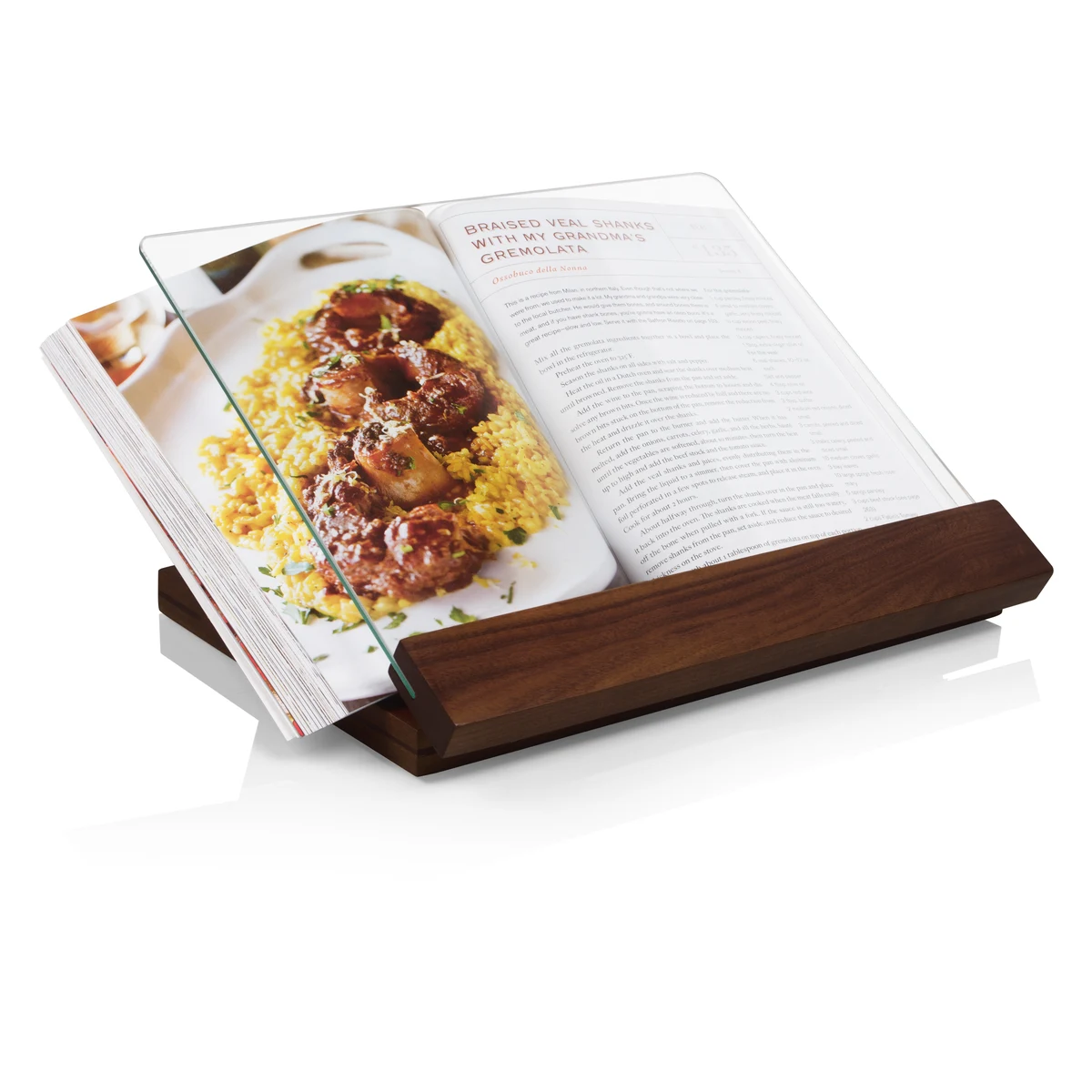 Prodigio Cookbook Stand with Tempered Glass & Signed Cookbook 1