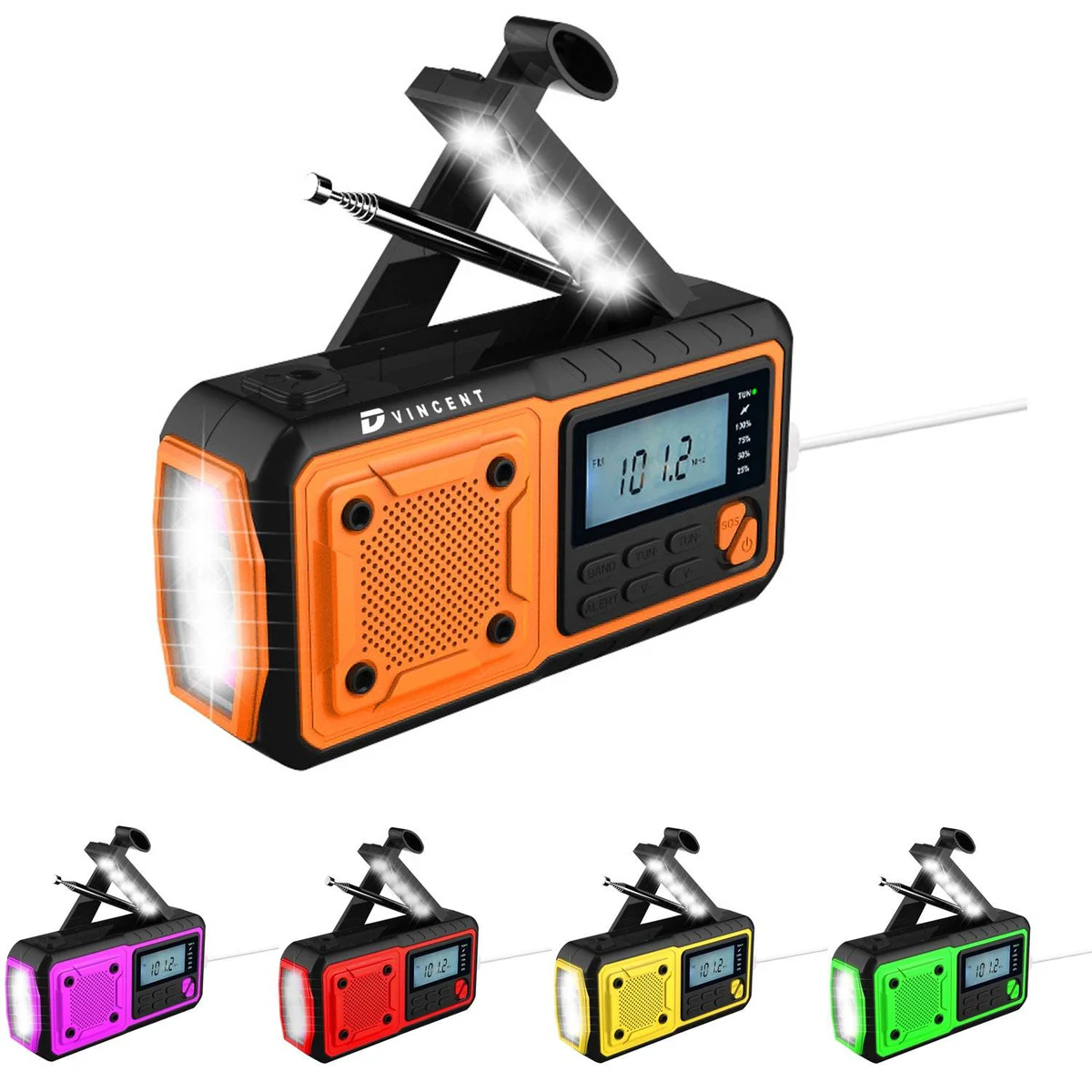 Emergency Rechargeable Multi-Functional Weather Radio 1