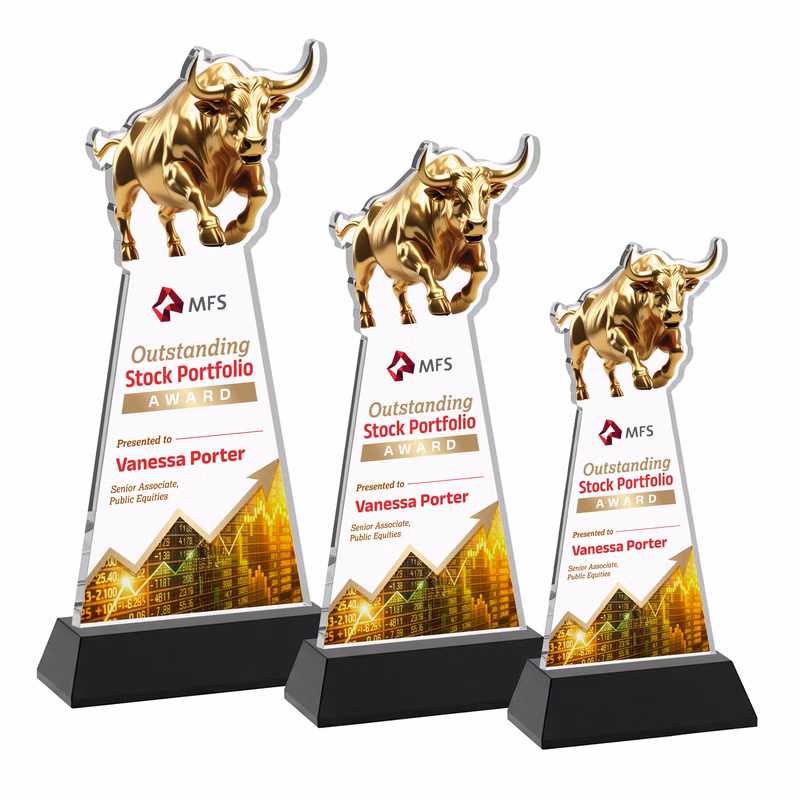 Raging Bull VividPrint™ Award on Hartford Base - Black
