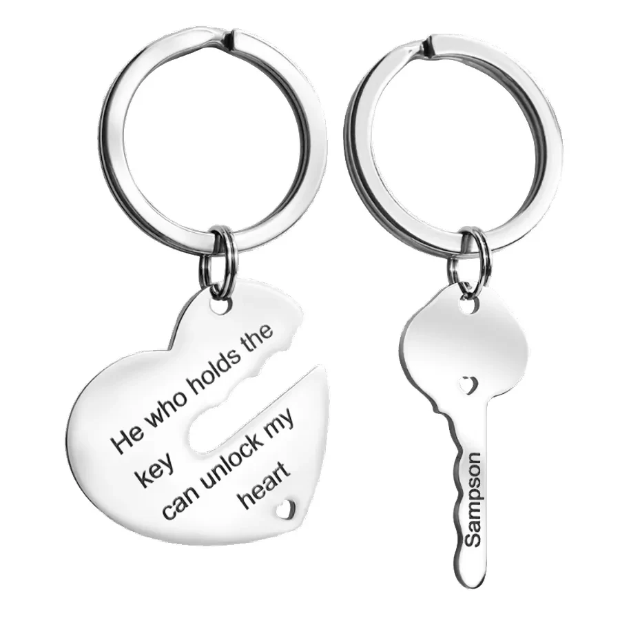 Metal Keychain for Couples 1