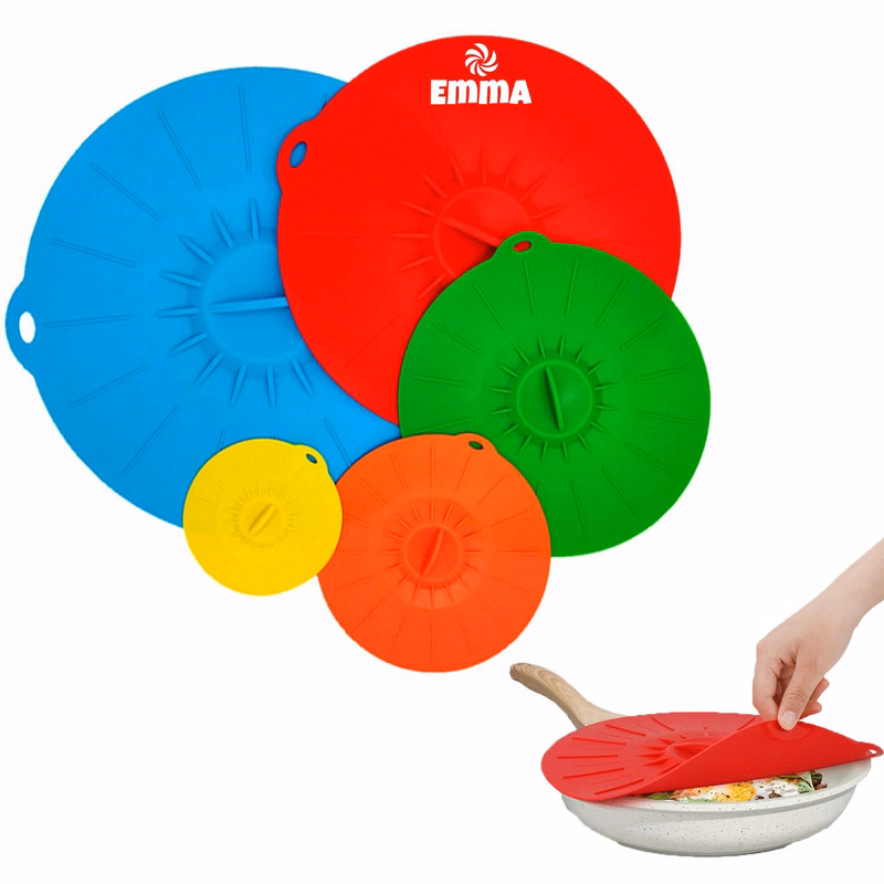 5 Pack Heat Resistant Microwave Splatter Cover